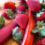 Strawberry rhubarb crisp {gluten and dairy free}